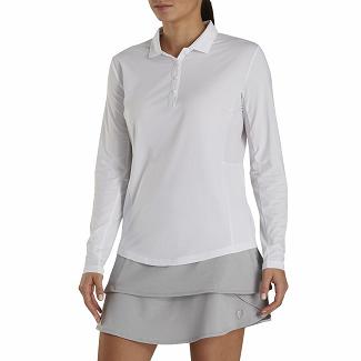 Women's Footjoy Golf Shirts White NZ-329839